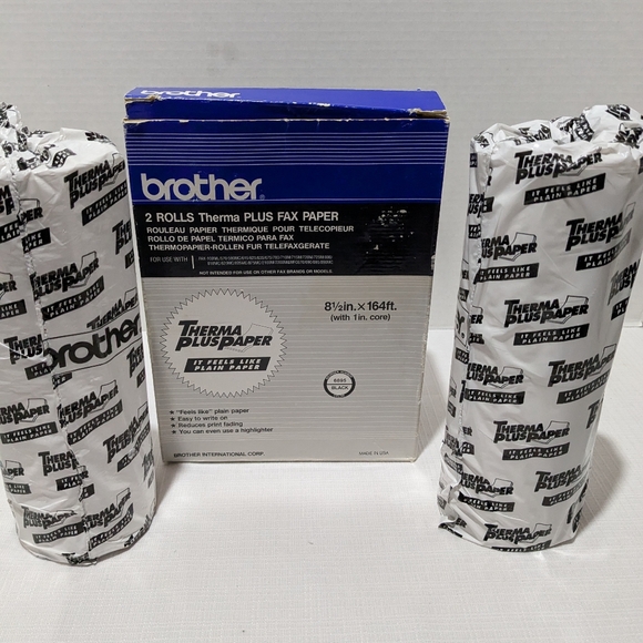 Brother Thermal Plus Fax Paper 2 Rolls  (8.5 In x 164 ft) - Picture 7 of 16